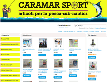 Tablet Screenshot of caramarsport.it
